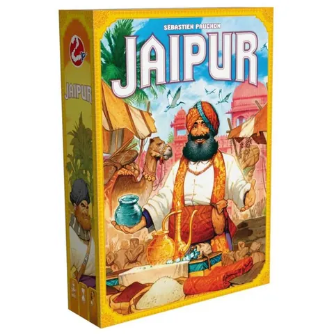 Jaipur box: a smiling merchant in a turban with goods from an Indian market