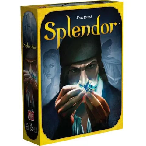 Splendor box: a Renaissance merchant studying a gemstone